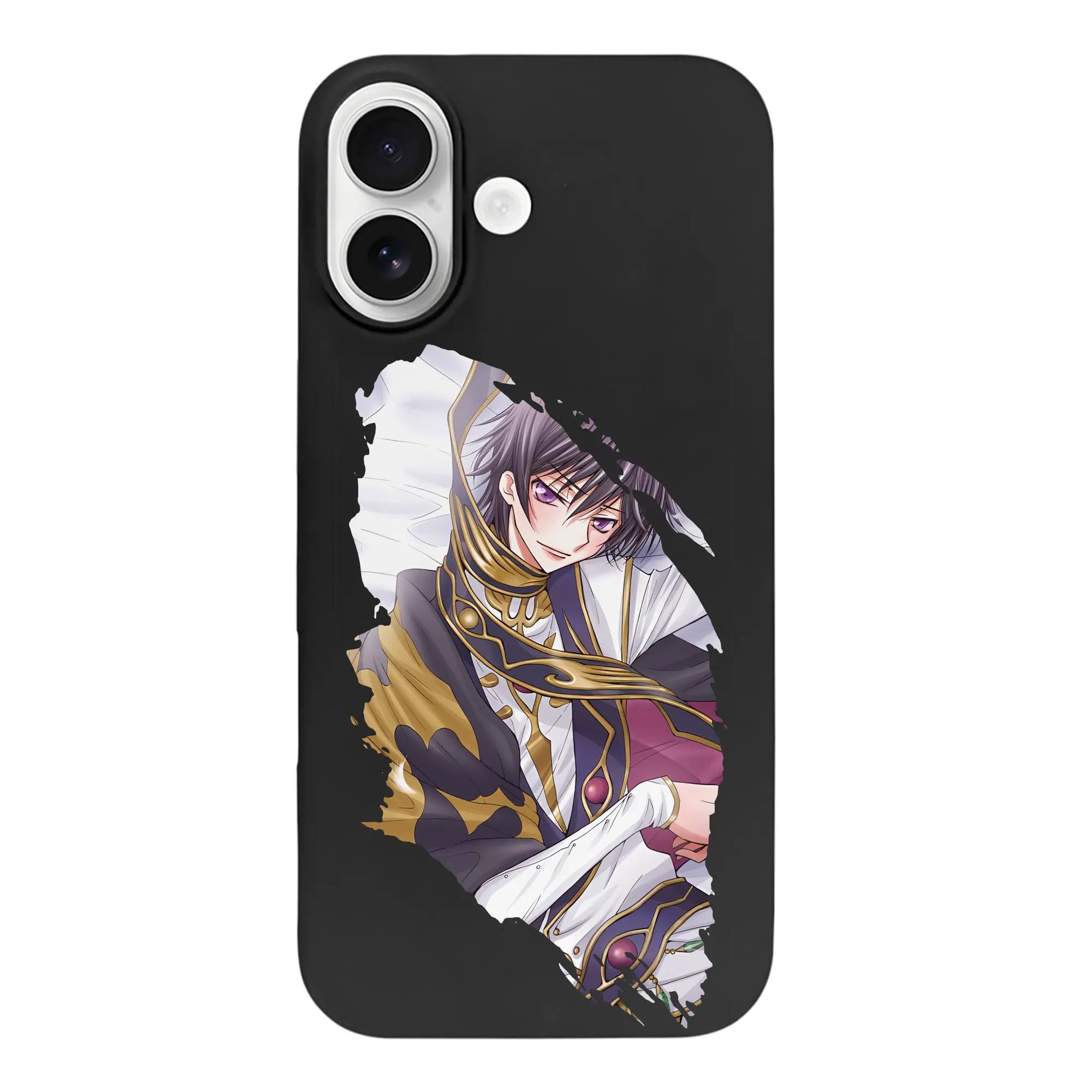 コードギアス 反逆のルルーシュ グッズ ルルーシュ・ランペルージ - iPhone 17 シリーズ シリコンケース 薄型 耐衝撃 指紋防止 ソフトタッチカバー 精密フィット 傷防止 保護ケース iPhone 17/17 Air/17 Pro/17 Pro Max 対応